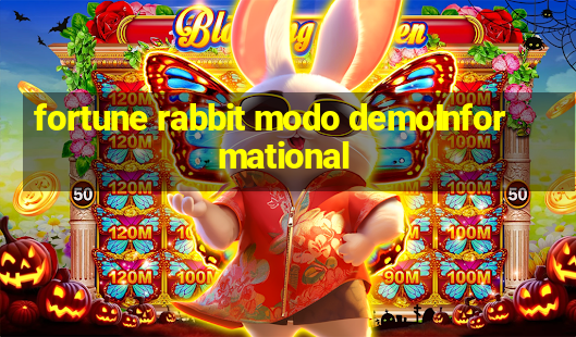 fortune rabbit modo demoInformational