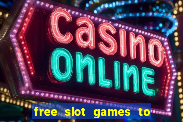 free slot games to play offline