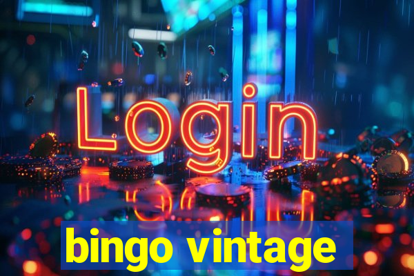 bingo vintage