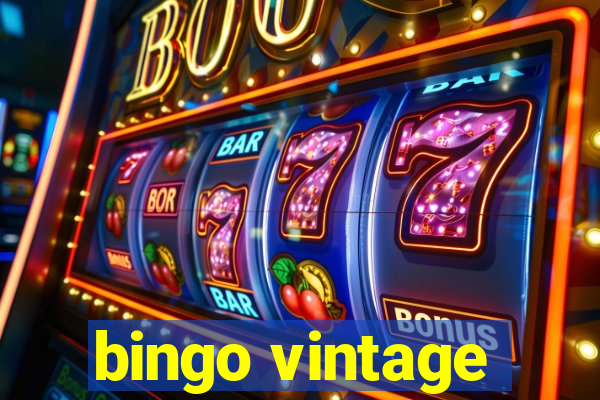 bingo vintage