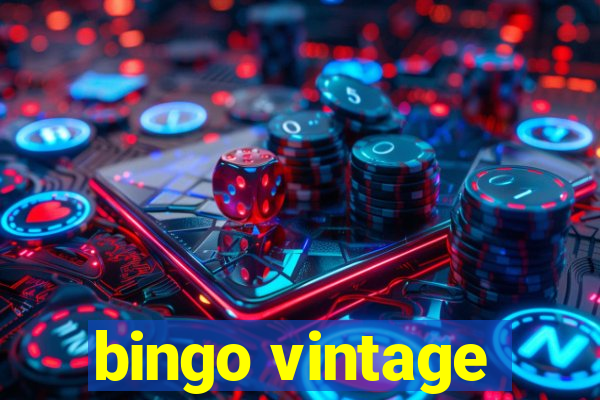 bingo vintage