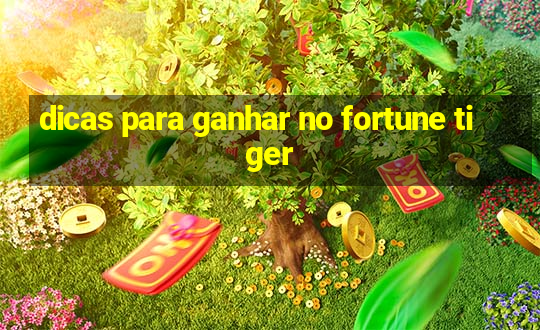 dicas para ganhar no fortune tiger