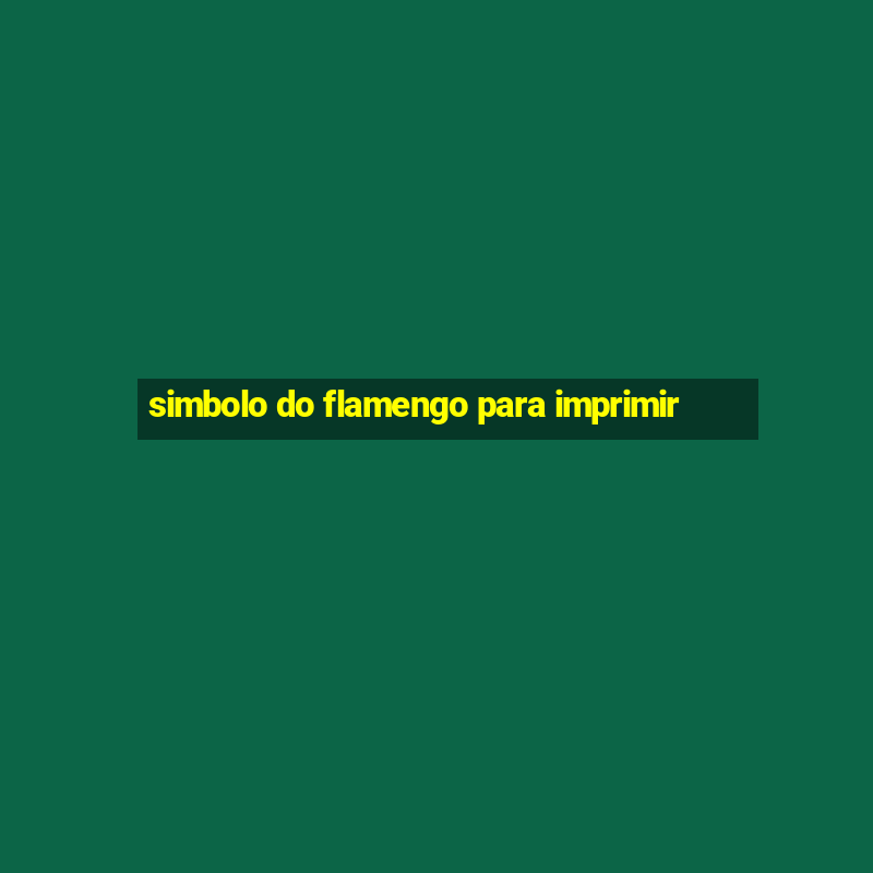 simbolo do flamengo para imprimir