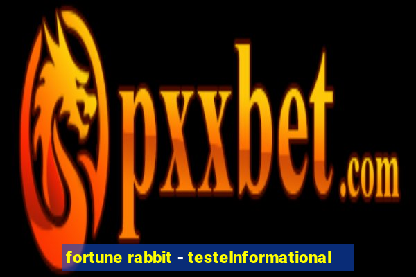 fortune rabbit - testeInformational