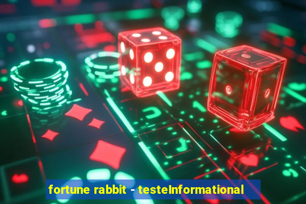 fortune rabbit - testeInformational