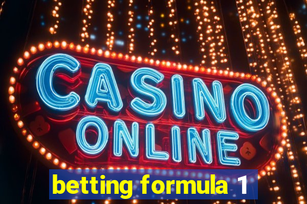 betting formula 1