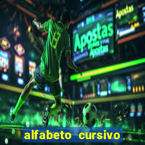 alfabeto cursivo pontilhado para imprimir pdf