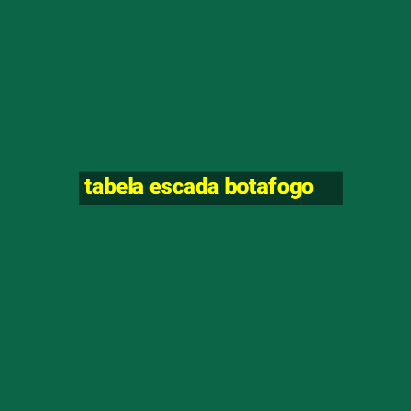 tabela escada botafogo