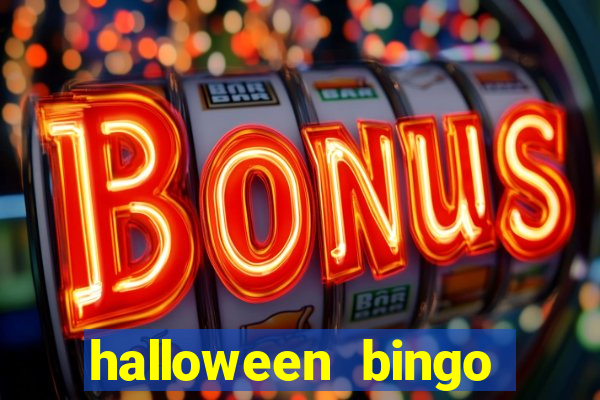 halloween bingo cards with numbers