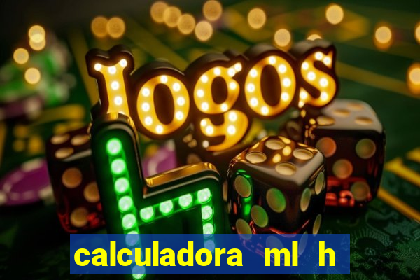 calculadora ml h para mcg kg min