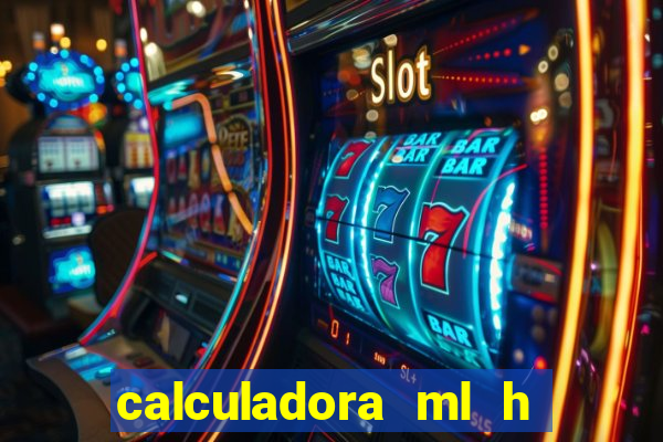 calculadora ml h para mcg kg min