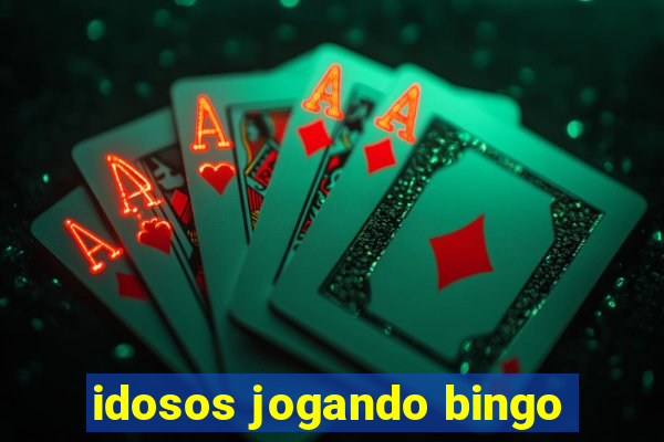 idosos jogando bingo