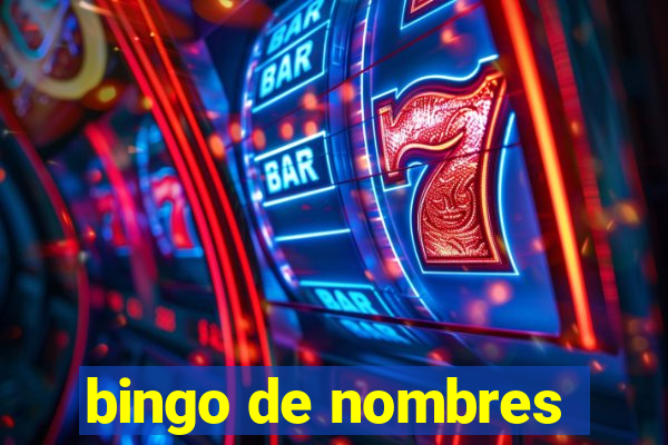 bingo de nombres