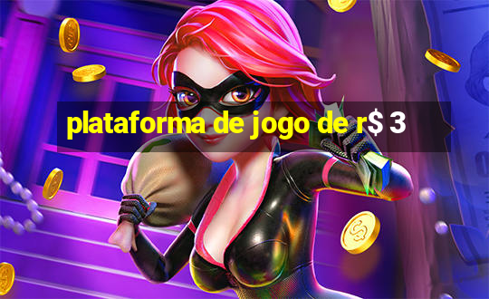 plataforma de jogo de r$ 3