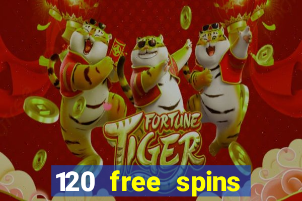 120 free spins online casino promotion