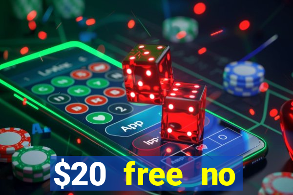 $20 free no deposit casino us 2020