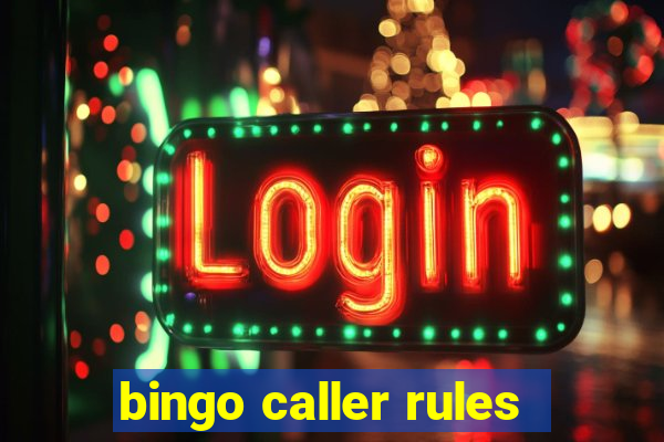 bingo caller rules