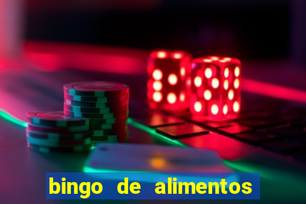 bingo de alimentos saludables para imprimir