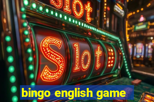 bingo english game