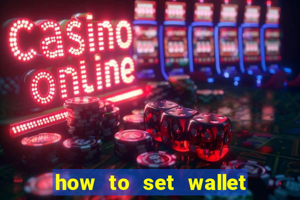 how to set wallet password in bingo plus