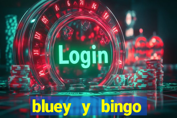 bluey y bingo bailando png