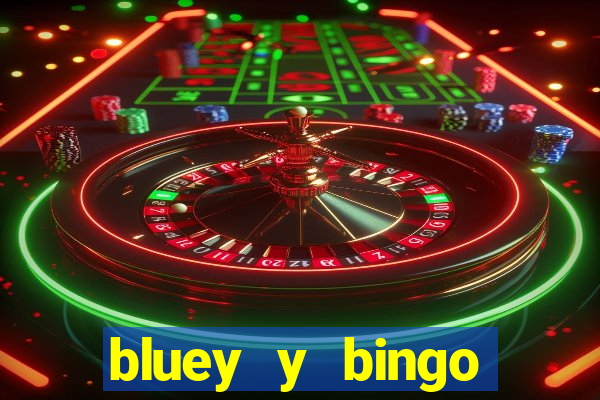 bluey y bingo bailando png