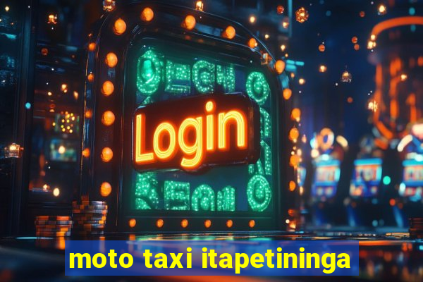 moto taxi itapetininga