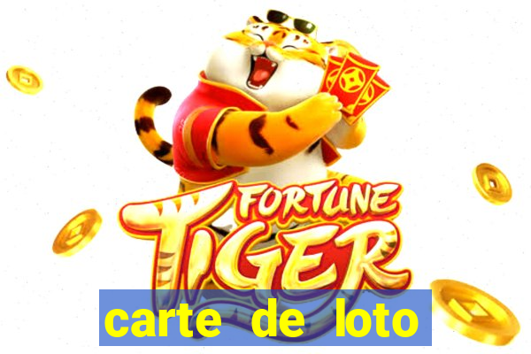 carte de loto bingo a imprimer gratuit