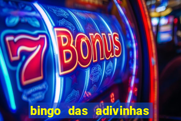 bingo das adivinhas para imprimir