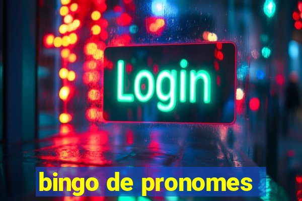 bingo de pronomes