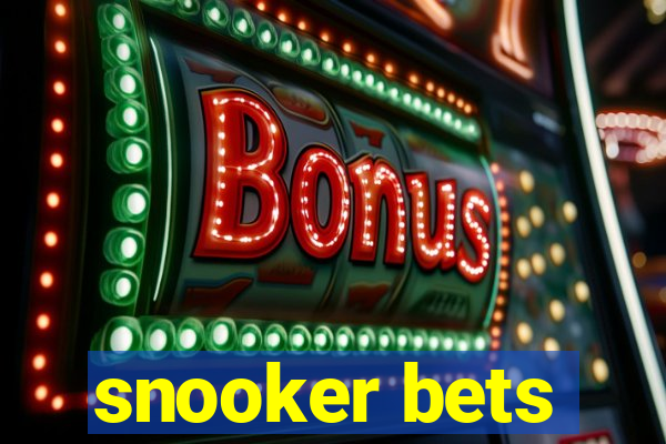 snooker bets