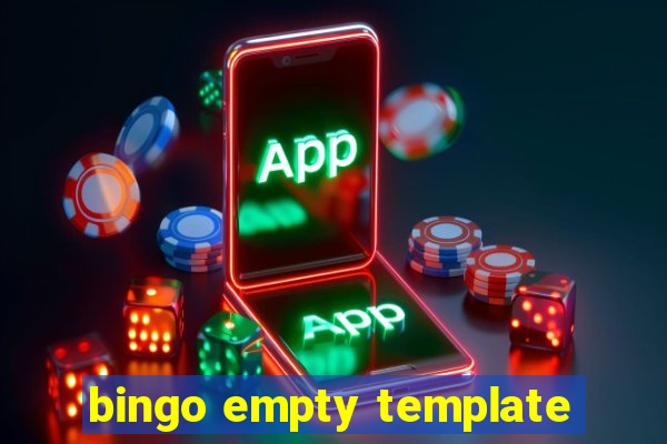 bingo empty template