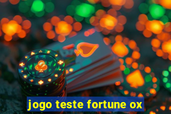 jogo teste fortune ox