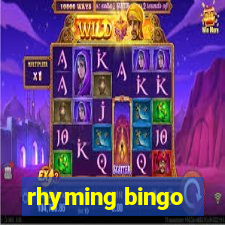 rhyming bingo