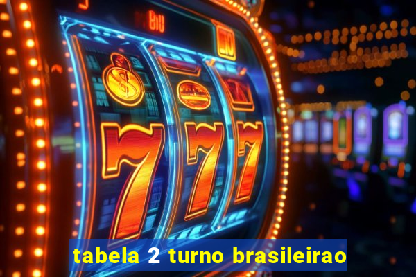 tabela 2 turno brasileirao