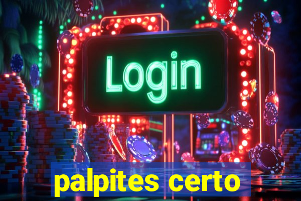 palpites certo