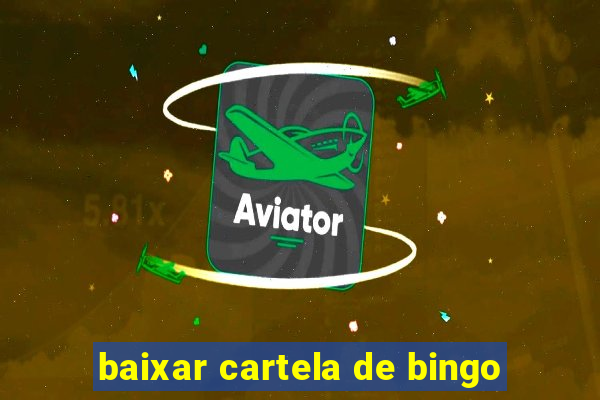 baixar cartela de bingo