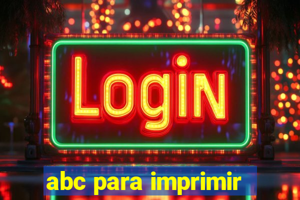 abc para imprimir