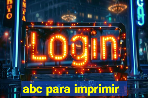 abc para imprimir