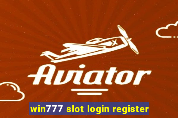 win777 slot login register