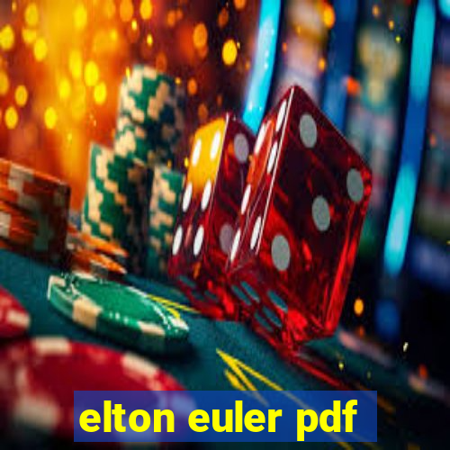 elton euler pdf