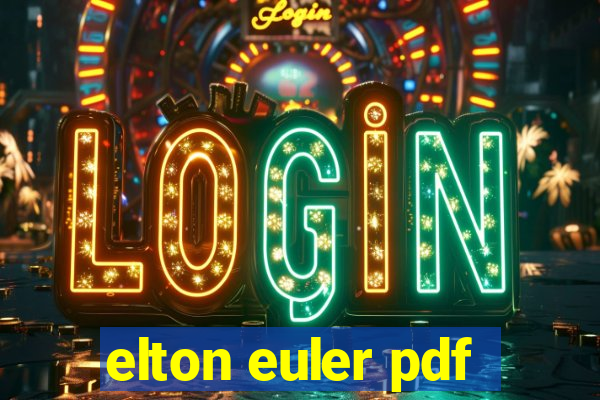 elton euler pdf