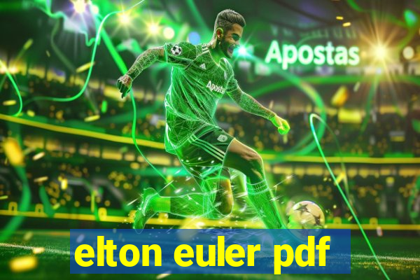 elton euler pdf