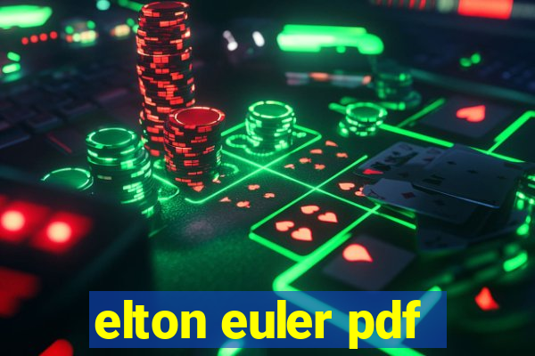 elton euler pdf