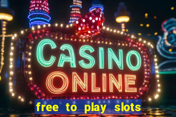 free to play slots no download