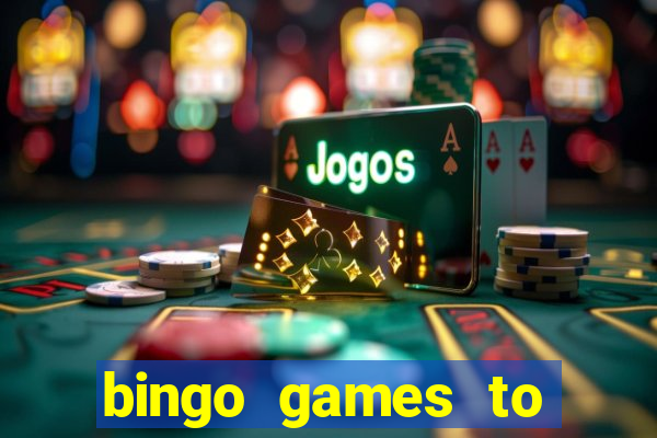 bingo games to play at home