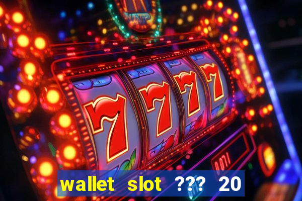 wallet slot ??? 20 ??? 100