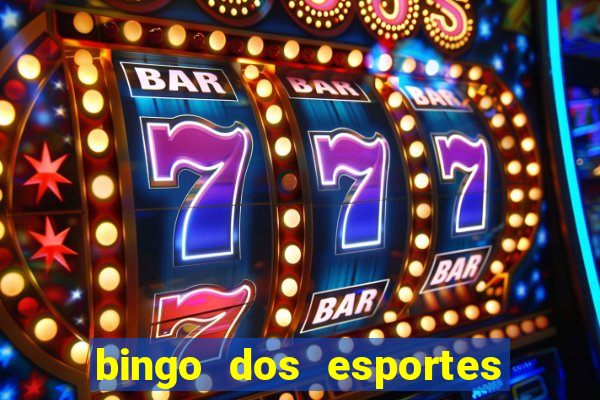 bingo dos esportes para imprimir