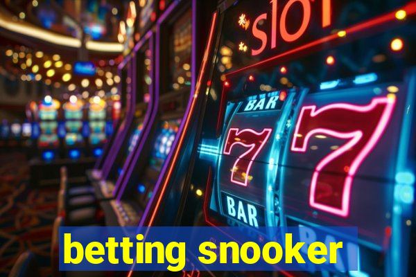 betting snooker