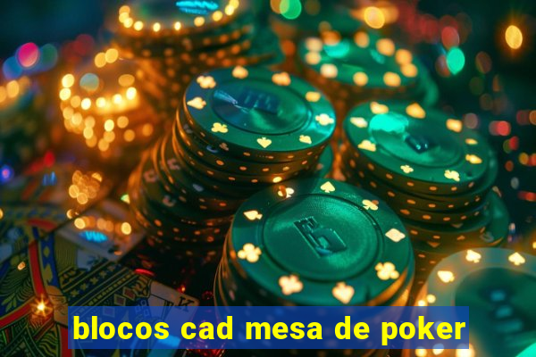 blocos cad mesa de poker